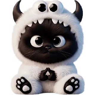 Стикер Монстры-котики 3 @Nyasticks - 9