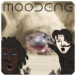 Стикер MOODENG @moodengethcto - 2