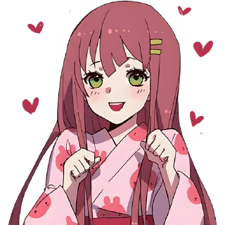 Стикер Угрюмая-тян 4 @Nyasticks - 8