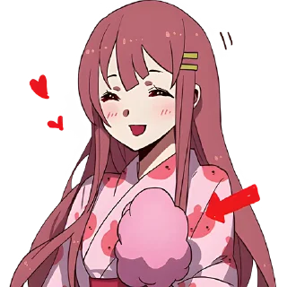 Стикер Угрюмая-тян 4 @Nyasticks - 11