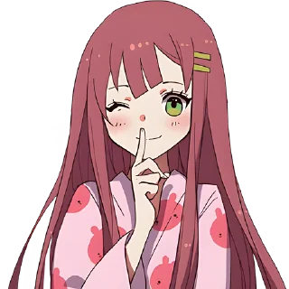 Стикер Угрюмая-тян 4 @Nyasticks - 5