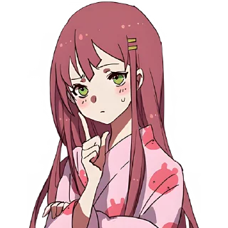 Стикер Угрюмая-тян 4 @Nyasticks - 10