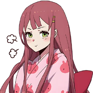 Стикер Угрюмая-тян 4 @Nyasticks - 6