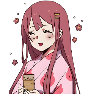 Стикер Угрюмая-тян 4 @Nyasticks - 3