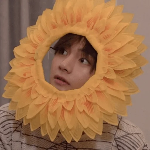 human face flower person