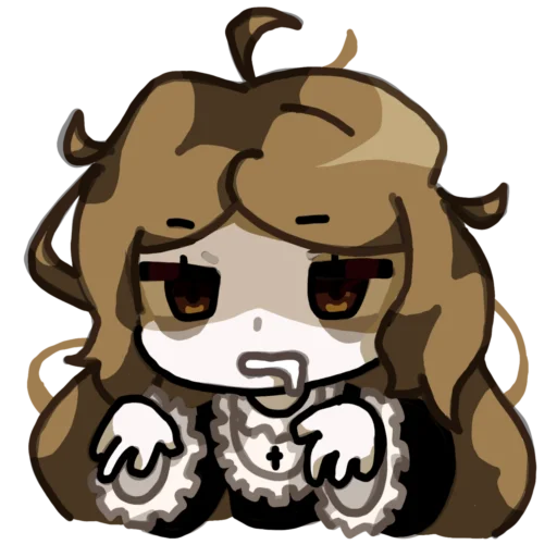 Стикер Мори гягра😼 - 10