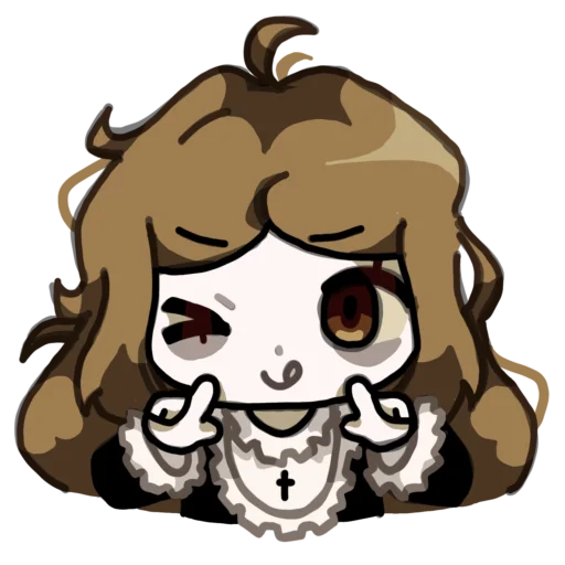 Стикер Мори гягра😼 - 9