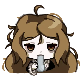 Стикер Мори гягра😼 - 6