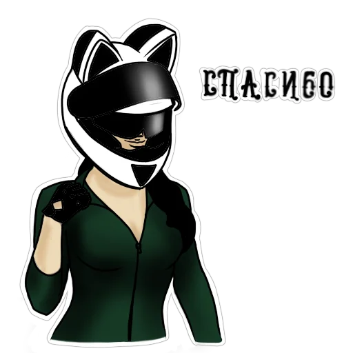 Стикер Motocat - 1