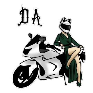 Стикер Motocat - 4