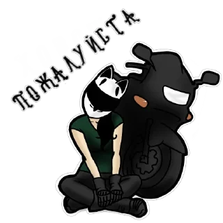 Стикер Motocat - 9