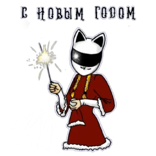 Стикер Motocat @stickersb2b - 1