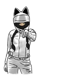 Стикер Motocat @stickersb2b - 3