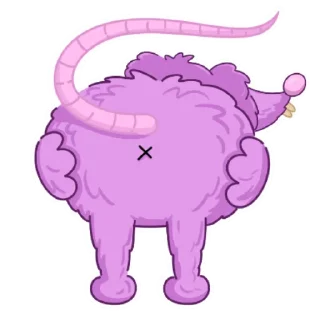 Стикер Мыша FLUFFY (@irina_fluffy) - 5