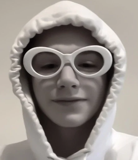 Человек ношение очки