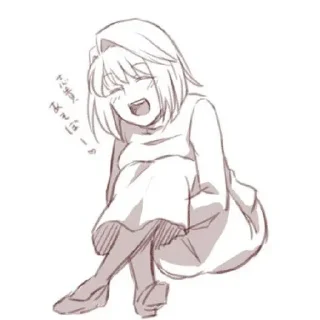 Sticker Моя вайфу ❤ (author @Timka22891 - 5