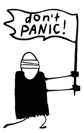 text black and white drawing