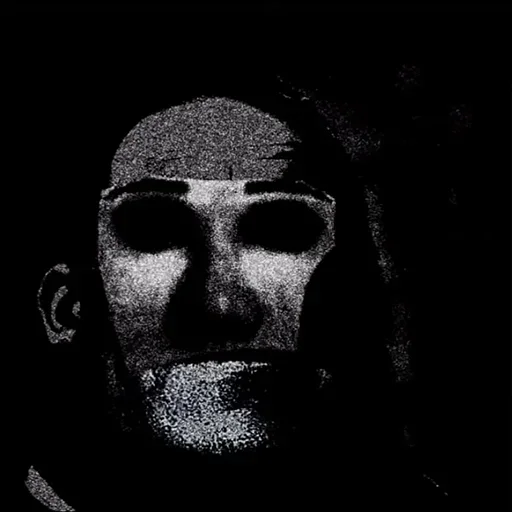 черно-белый портрет чёрный