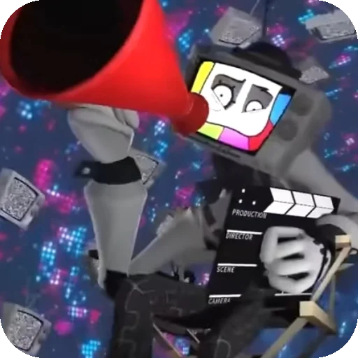 cartoon megaphone loudspeaker