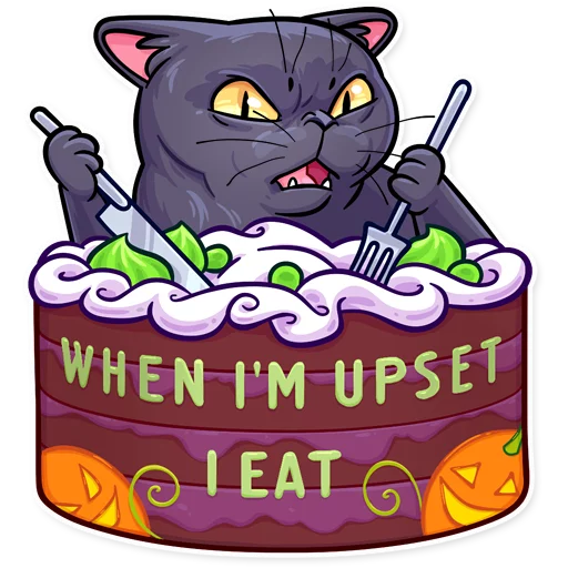 кошка торт на день рождения мультфильм