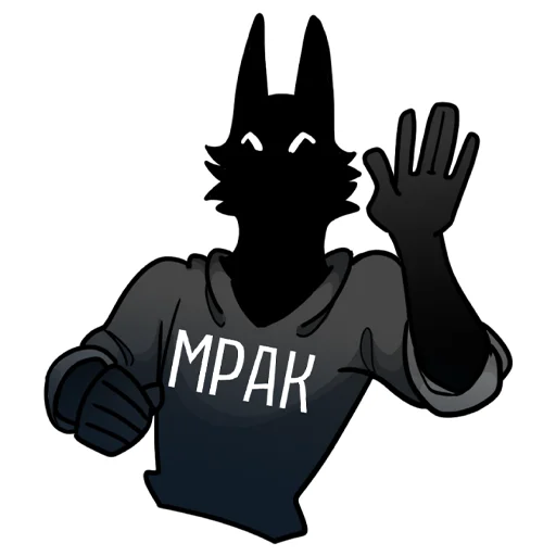 Sticker МРАК (by @sledupo) | Автор: @wiarg89 - 0