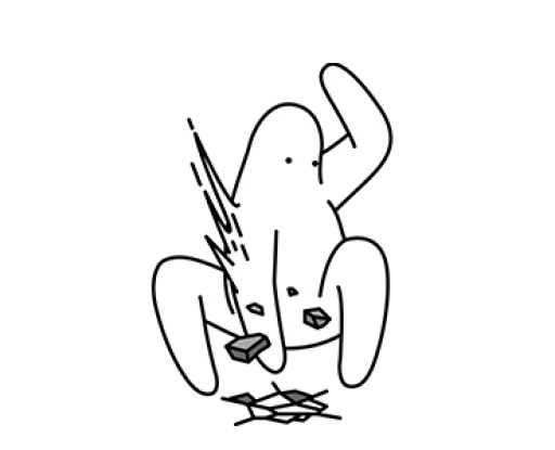 Sticker Mr. Donothing by @susuimut - 1