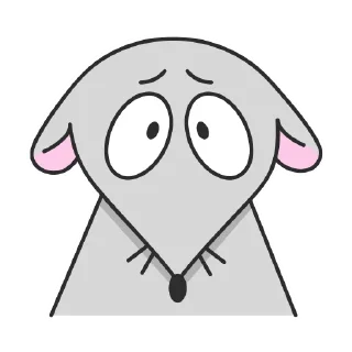 Стикер Мистер Мышь @aanroo - 11