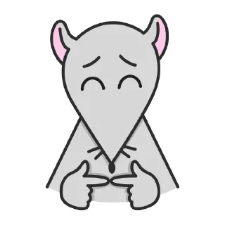 Стикер Мистер Мышь @aanroo - 0