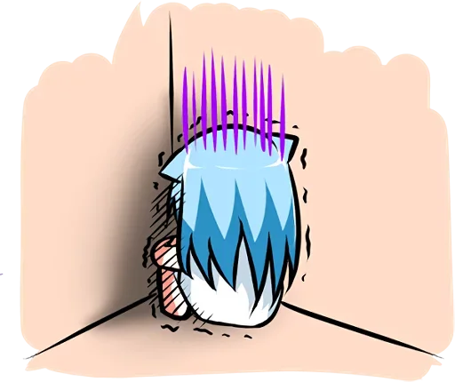 Sticker Muki_Very_Shy_Cat_by_Anime_Stickers_Packbot - 1