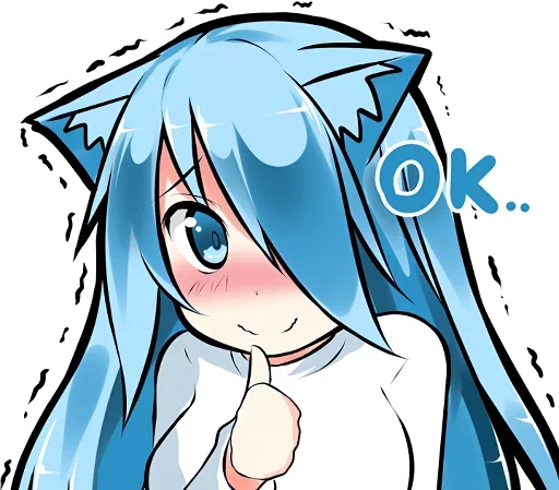 Стикер Muki_Very_Shy_Cat_by_Anime_Stickers_Packbot - 1