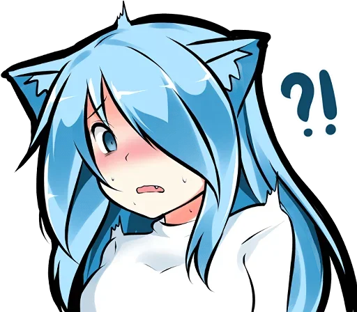 Sticker Muki_Very_Shy_Cat_by_Anime_Stickers_Packbot - 1