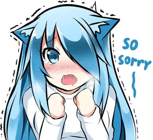 Sticker Muki_Very_Shy_Cat_by_Anime_Stickers_Packbot - 1