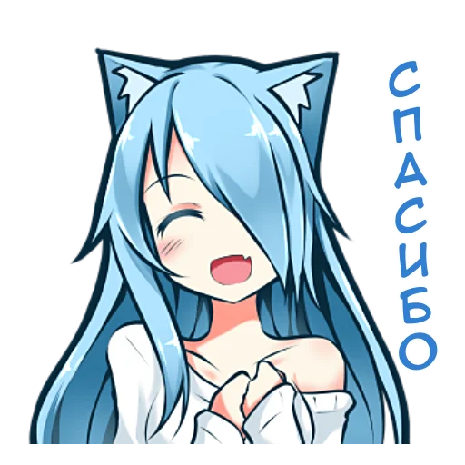 Стикер Мукинэко-тян @nyasticks - 11