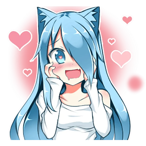 Стикер Мукинэко-тян @nyasticks - 10