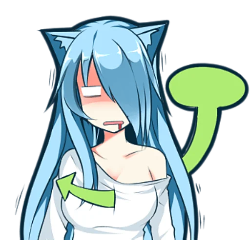 Стикер Мукинэко-тян @nyasticks - 7