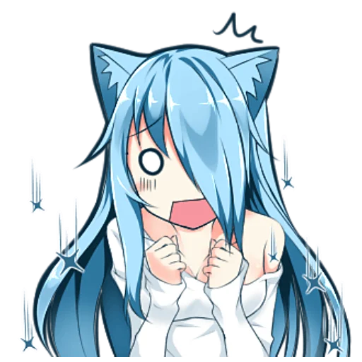 Стикер Мукинэко-тян @nyasticks - 4