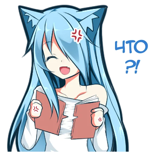 Стикер Мукинэко-тян @nyasticks - 2