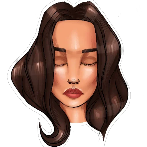 человеческое лицо эскиз мультфильм