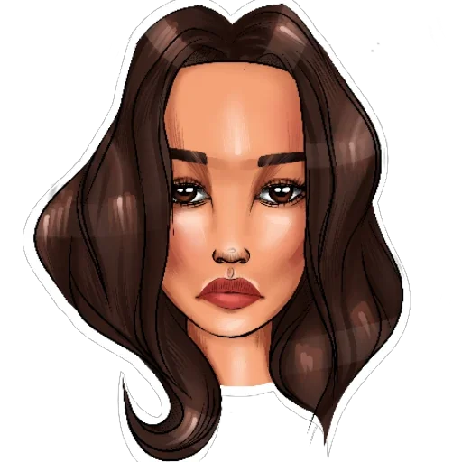 человеческое лицо эскиз мультфильм