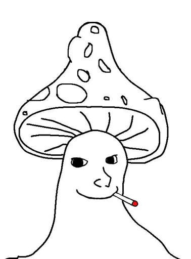 Стикер Mushroom moment - 11