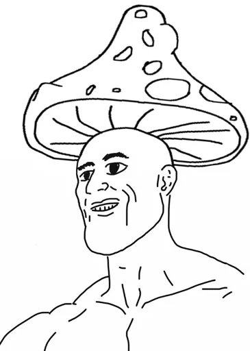 Стикер Mushroom moment - 1