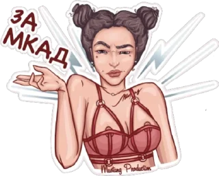 Стикер Мустанг - 8