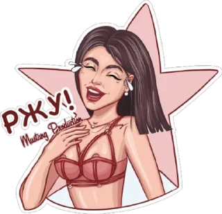 Стикер Мустанг - 9