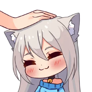 Sticker Кошечка Муся - I Love you! - 3