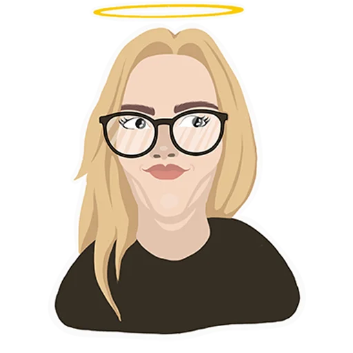 glasses human face clipart