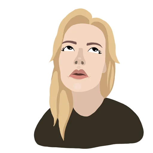 human face sketch illustration