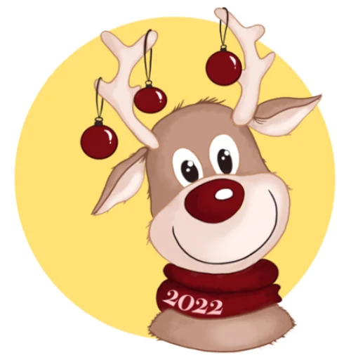 Стикер Новогодний 2022 - 2