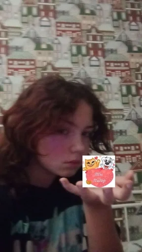 person human face text