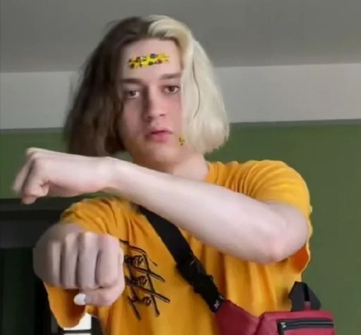 person wall clothing