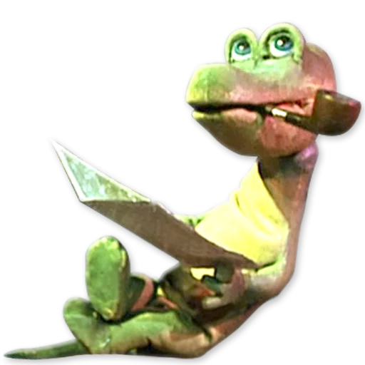 frog cartoon animal figure